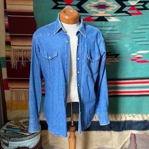 Wrangler Lightweight denim button down